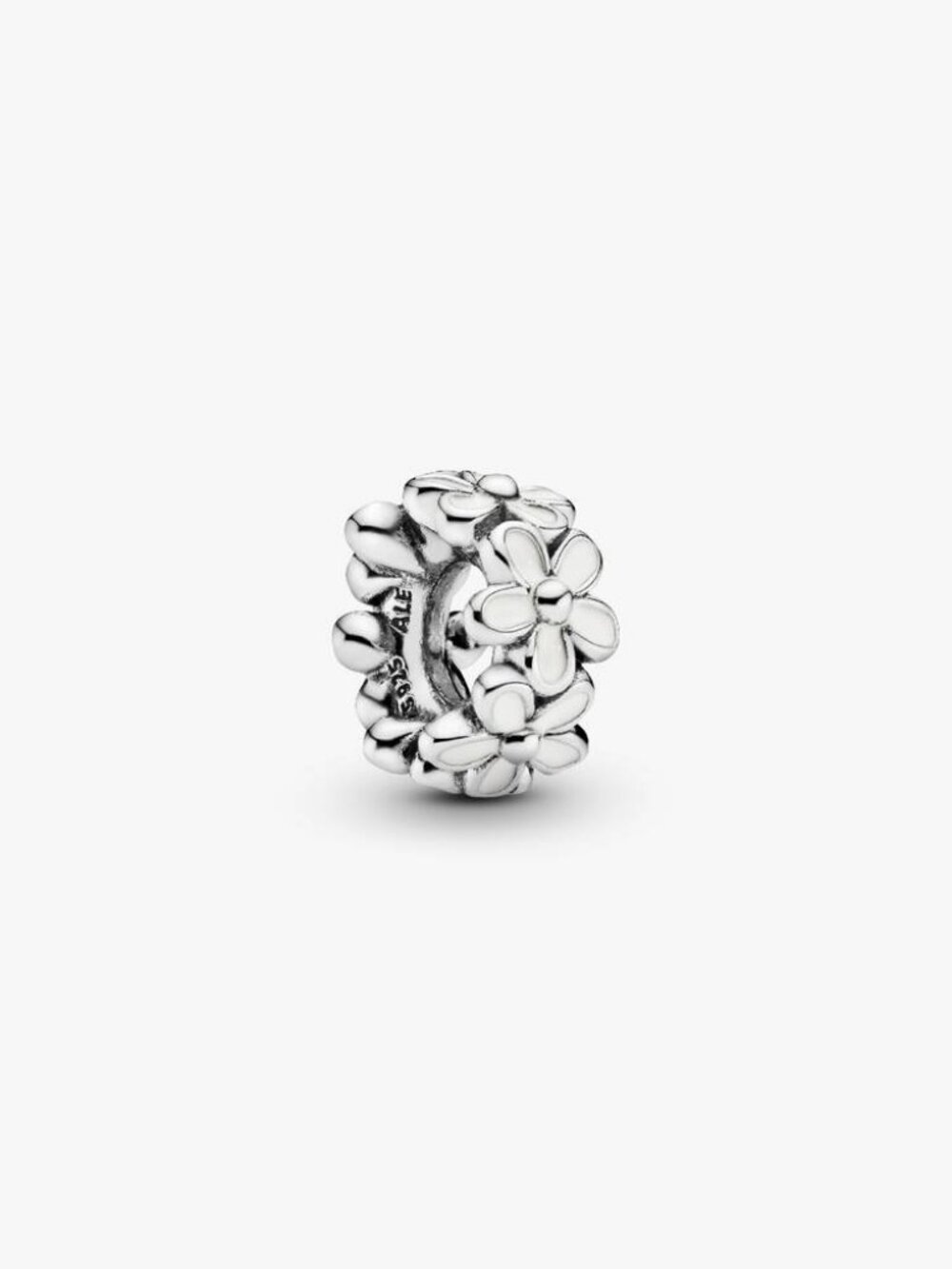 Pandora White Daisy Flower Spacer Charm